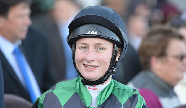 Linda Meech takes the ride on Fighting Faith at Wangaratta